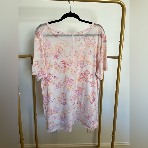 Like new- Free People oversized printed tee - Picture 2 of 4